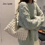 Vintage Pu Leather Women Handbag Solid Large Capacity Shoulder Bag