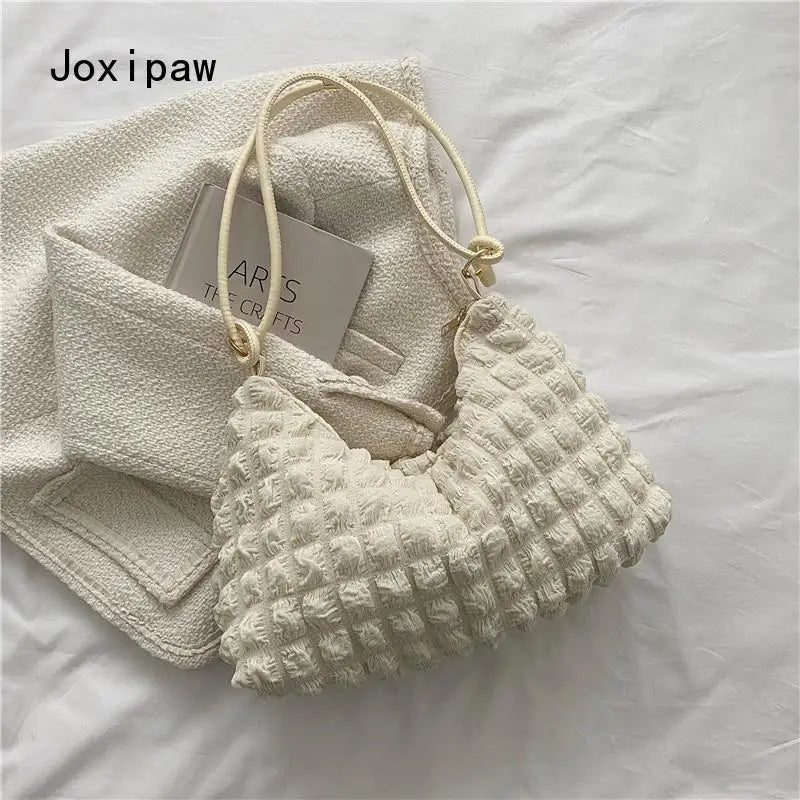 Vintage Pu Leather Women Handbag Solid Large Capacity Shoulder Bag