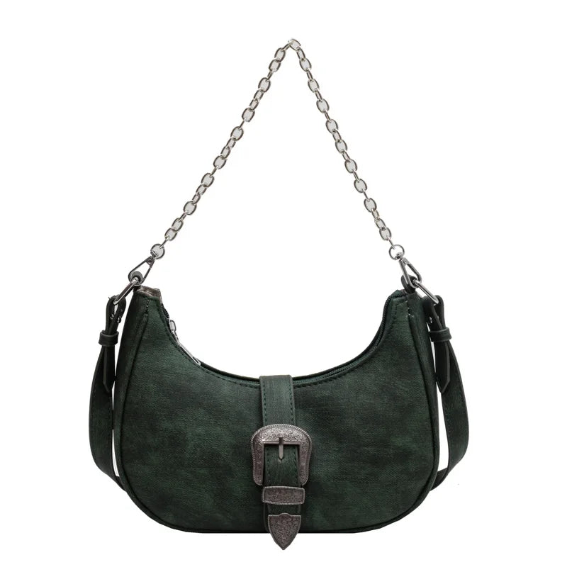 Vintage Small Underarm Bag Women's Handbags Ladies Shoulder Crossbody Bag