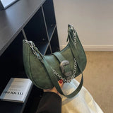 Vintage Small Underarm Bag Women's Handbags Ladies Shoulder Crossbody Bag