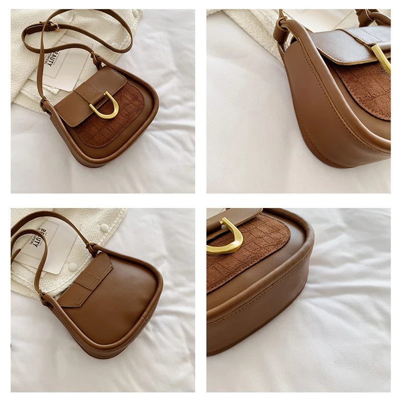 Vintage Style Women Shoulder Bag Handbags And Purses Pu Leather
