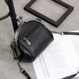 Vintage Shell Lock Bag Crossbody Shoulder Chains PU Leather Tote Handbags