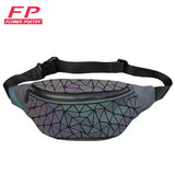 Geometry Luminous Women Waist Fanny Packs Travel Belt Bag