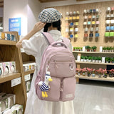 Waterproof Nylon Backpack Big Capacity Rucksack Schoolbag