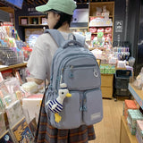 Waterproof Nylon Backpack Big Capacity Rucksack Schoolbag