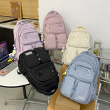 Waterproof Nylon Backpack Big Capacity Rucksack Schoolbag