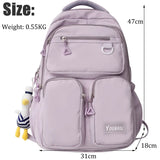 Waterproof Nylon Backpack Big Capacity Rucksack Schoolbag