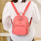 Waterproof Nylon Mini Backpack Girls School Rucksack