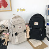 Waterproof Nylon Women Backpack Japanese Schoolbag