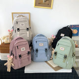 Waterproof Nylon Women Backpack Japanese Female Schoolbag