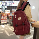Waterproof Nylon Women Backpack Japanese Female Students