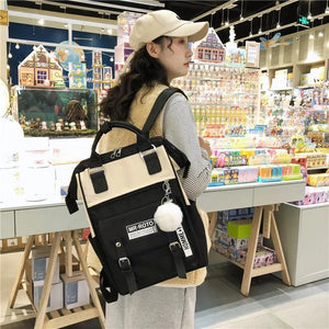 Waterproof Nylon Women Lovely Backpacks School Bags for Teenage Girls