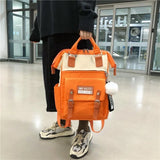 Waterproof Nylon Women Lovely Backpacks School Bags for Teenage Girls
