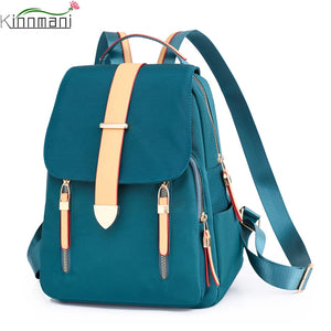 Waterproof Oxford Cloth Women Backpack Light Travel Bagpacks School Bags