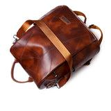 Waterproof PU Leather Women Backpack Light Travel Backpack School Bags