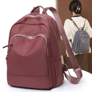 Waterproof Oxford Cloth Women's Backpack Large-Capacity Travel Bag