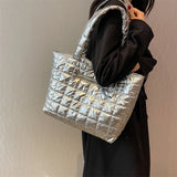 Winter Space Padded Handbag Tote Bags Women's Shoulder Underarm Bags