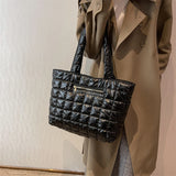 Winter Space Padded Handbag Tote Bags Women's Shoulder Underarm Bags