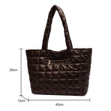 Winter Space Padded Handbag Tote Bags Women's Shoulder Underarm Bags