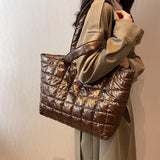 Winter Space Padded Handbag Tote Bags Women's Shoulder Underarm Bags