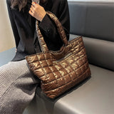 Winter Space Padded Handbag Tote Bags Women's Shoulder Underarm Bags