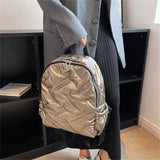 Winter Travel Women's Waterproof Down Fabric Backpacks