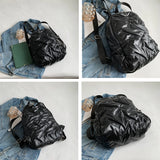 Winter Travel Women's Waterproof Down Fabric Backpacks