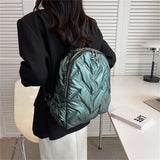 Winter Travel Women's Waterproof Down Fabric Backpacks