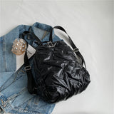 Winter Travel Women's Waterproof Down Fabric Backpacks