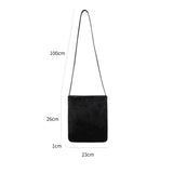 Winter Vintage Casual Women's Bag Soft Faux Suede Ladies Crossbody Phone Bag