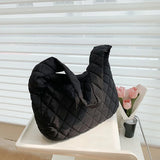 Winter Women Shoulder Bag Cotton Handbags Large Capacity Casual Crossbody Bags