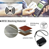 RFID Blocking Leather Crossbody Pouch All-Match Phone Bag