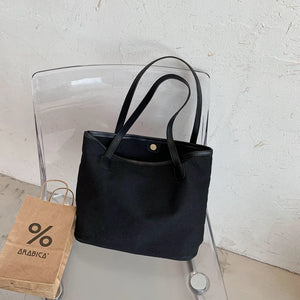 Canvas Tote Bag Large Capacity Shoulder Messenger Shopping Bag