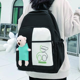 Women Backpack Teenagers Girls Large Nylon School Bag Female Anti Theft Bagpack