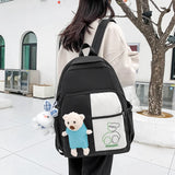 Women Backpack Teenagers Girls Large Nylon School Bag Female Anti Theft Bagpack