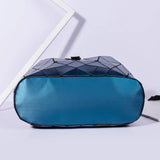 Geometric Patchwork Folding Backpack School Ladies Backpack For Teenage Girl