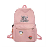 Women Badage Backpack Large Size School Bags For Girls