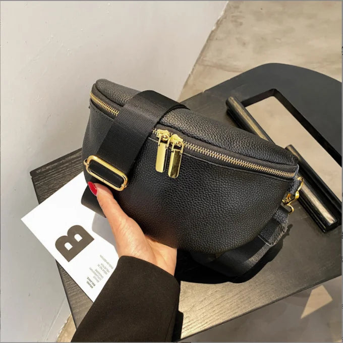 Women Bag Fanny Pack PU Bag Belt Purse Purse Pouch Bags