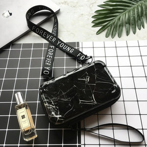 Women Marbling Totes Mini Shoulder Bag Clutch Bag