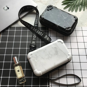 Women Marbling Totes Mini Shoulder Bag Clutch Bag