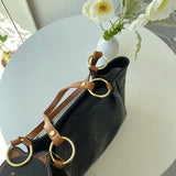 Women PU Leather Shoulder Bag Messenger Bag High Capacity Commute Tote Bag