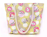 Women Casual Shoulder Bags Flowers Tower Shopping Bags Beach Bags