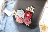 Women Flowers Diamond Clutch Bags Wedding Banquet Bags MN756