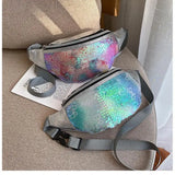 Sequin Waist Hip Bag Fanny Pack Girls Women Female Waist Packs Heuptas
