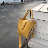 Leather Shoulder Bags Large Capacity Crossbody Messenger Casual Tote