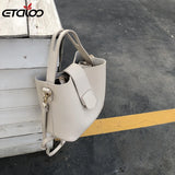 Leather Shoulder Bags Large Capacity Crossbody Messenger Casual Tote