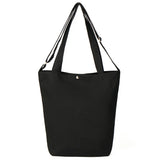 Canvas Shoulder Bags Folding Bucket Storage Tote