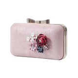 Women Flowers Evening Clutch Bags Wedding Chain Banquet Clutch Purse Wallets