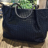Women Large Capacity Woven Shoulder Bag Crossbody Bag For Ladies
