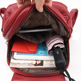 Women Leather Backpacks Shoulder Bags Female Backpack Ladies Mochilas